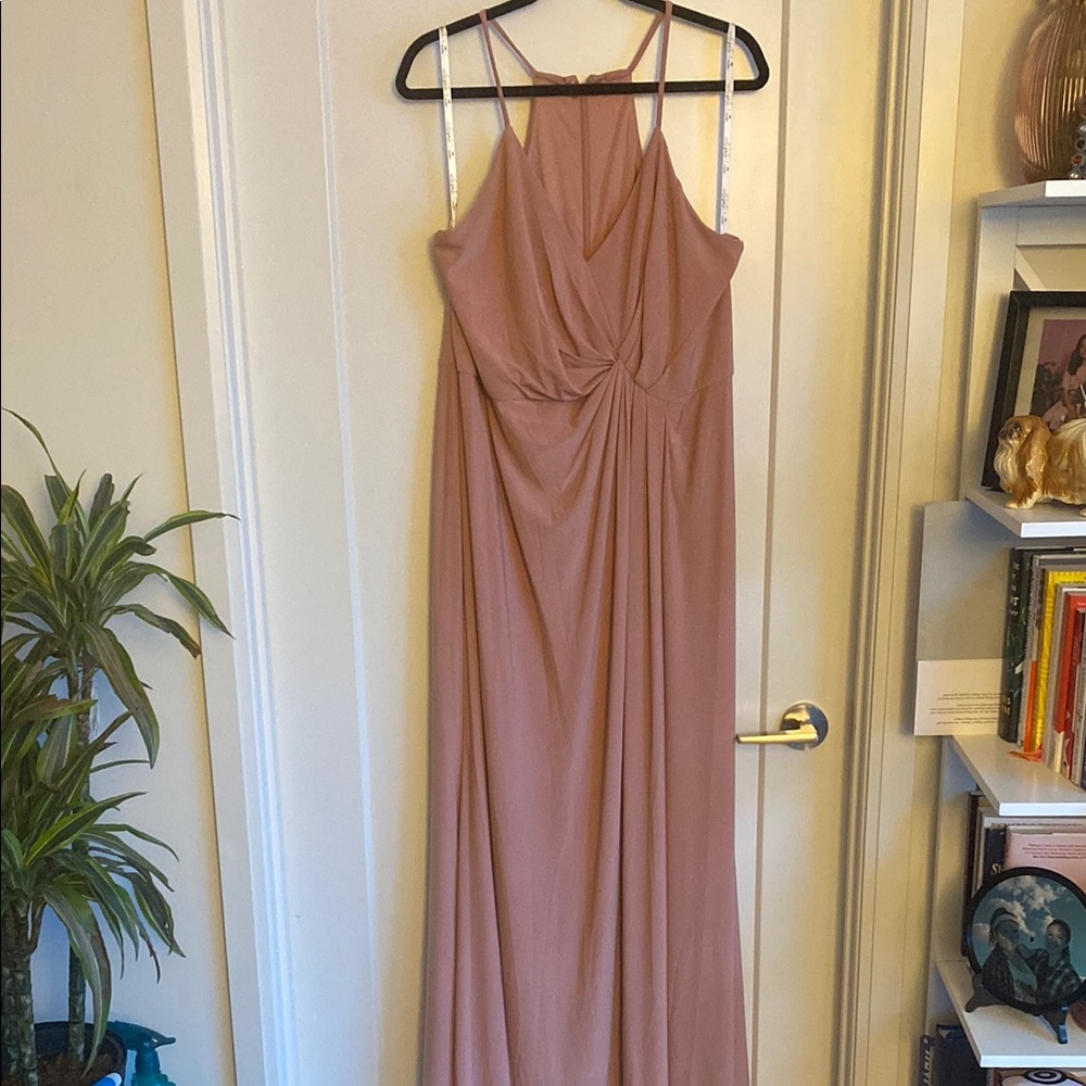 Elegant Mauve Maxi Dress